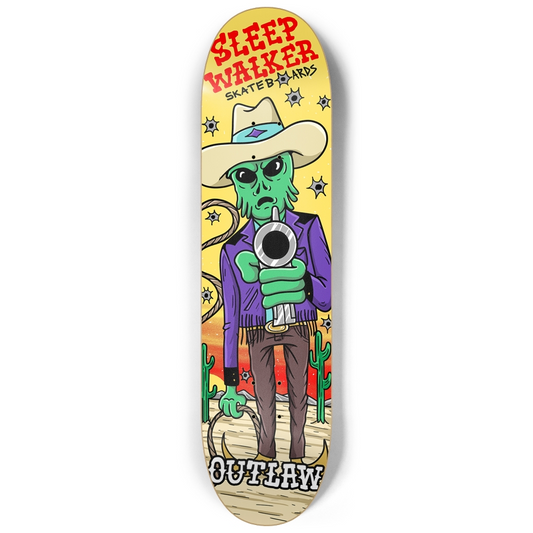 Sleepwalker Skateboard Deck - Texas Ranger 8.25”